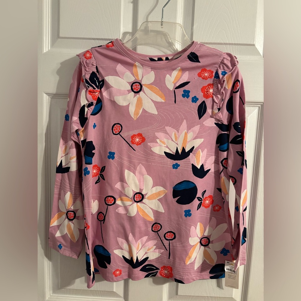 NWT Tea Collection Kimona Ruffle long sleeve top